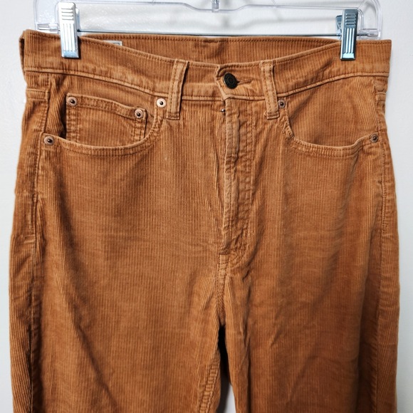 Gap Cigarette High Rise Brown Corduroy Pants Size‎ 28 6 Tall Cotton Spandex - Picture 2 of 12